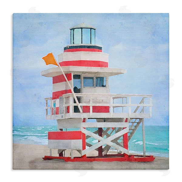 stupell industries LSR Design Studio | Summer Shore Hut Wall Art