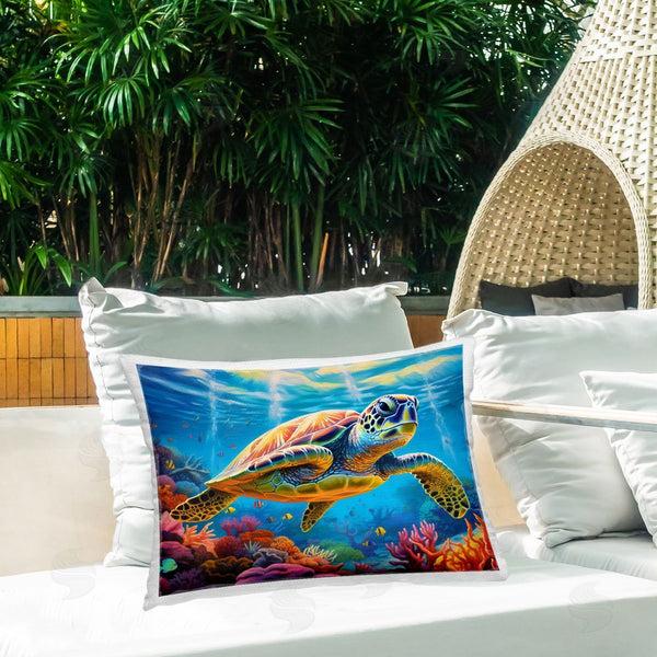 Stupell Industries LSR Design Studio | Sun Rays Under The Sea Printed Throw Pillow