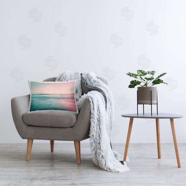 Stupell Industries LSR Design Studio | Sunset Collision Seascape Printed Throw Pillow