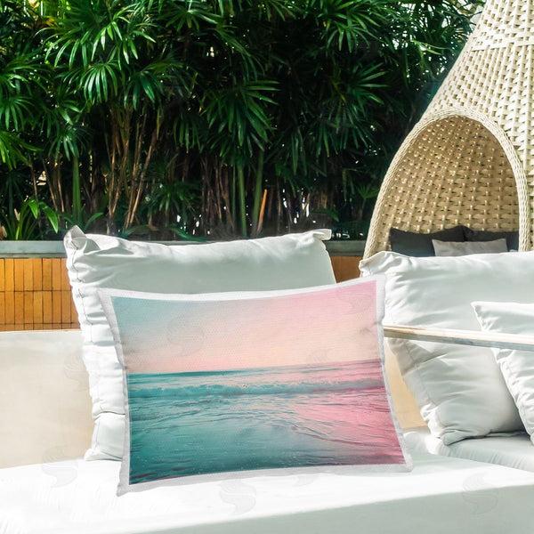 Stupell Industries LSR Design Studio | Sunset Collision Seascape Printed Throw Pillow