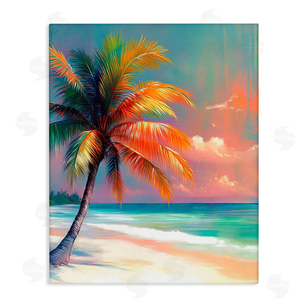 stupell industries LSR Design Studio | Sunset Kissed Palm Tree
