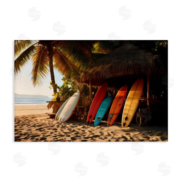 stupell industries LSR Design Studio | Surfboards At Beach Hut Wall Art