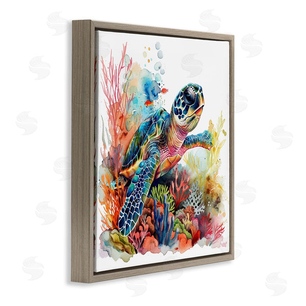 Stupell Industries LSR Design Studio | Swimming Turtle Undersea