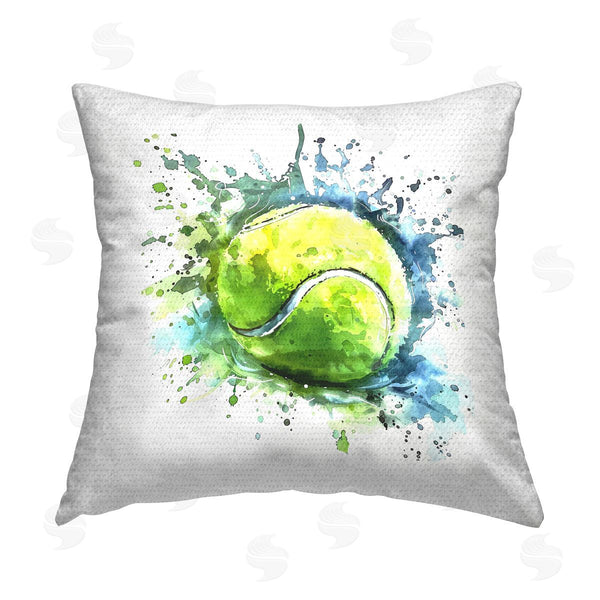 Stupell Industries LSR Design Studio | Tennis Ball Bright Splash Printed Throw Pillow