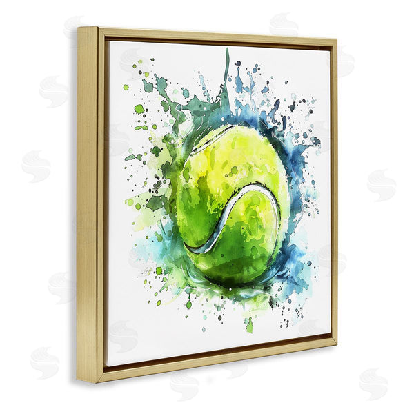 Stupell Industries LSR Design Studio | Tennis Ball Bright Splash Wall Art