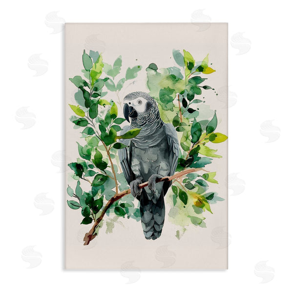 stupell industries LSR Design Studio | Tropical Perched Parrot Wall Art
