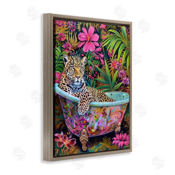 Stupell Industries LSR Design Studio | Tropical Rainforest Leopard Tub