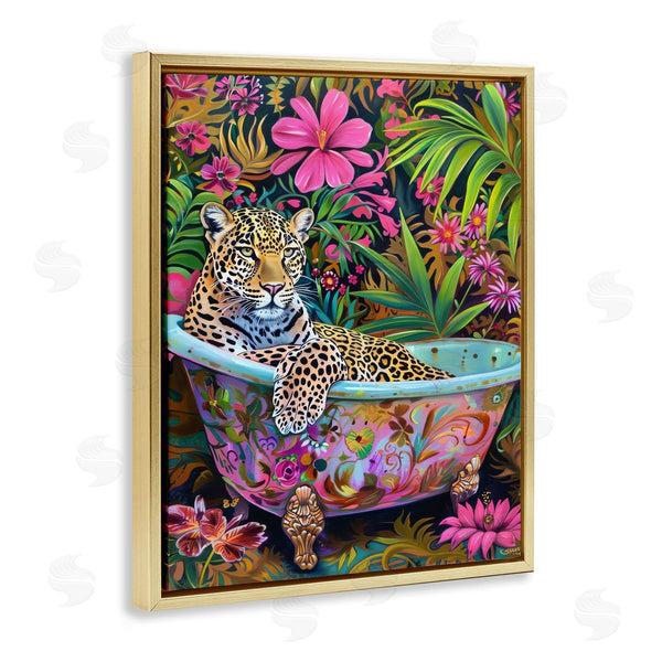 Stupell Industries LSR Design Studio | Tropical Rainforest Leopard Tub