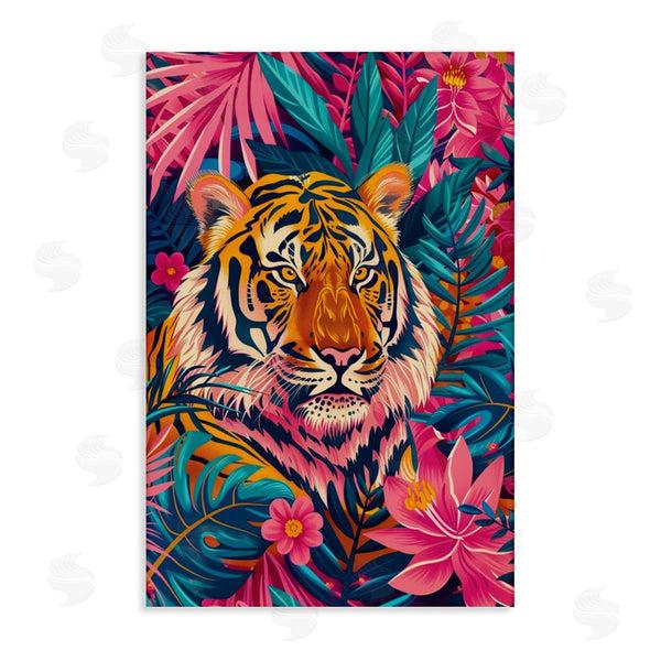 stupell industries LSR Design Studio | Tropical Tiger Among Leaves