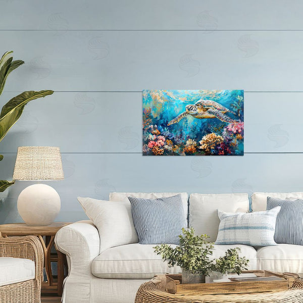 Stupell Industries LSR Design Studio | Turtle's Underwater World Wall Art