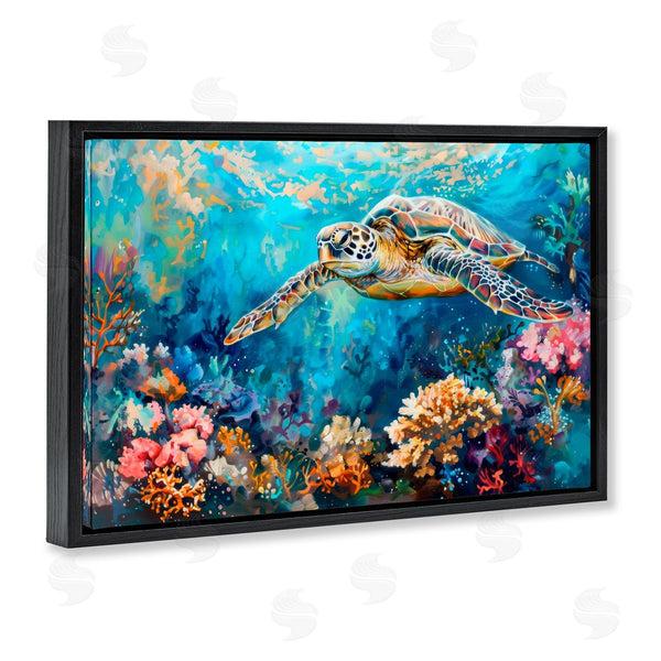 Stupell Industries LSR Design Studio | Turtle's Underwater World Wall Art