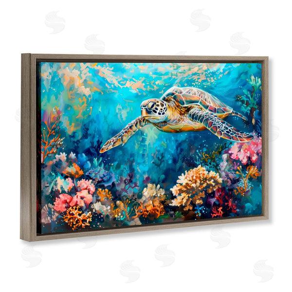 Stupell Industries LSR Design Studio | Turtle's Underwater World Wall Art