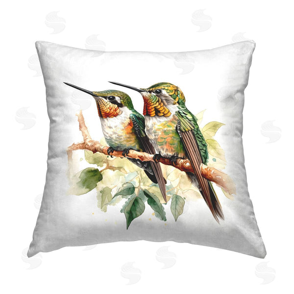 stupell industries LSR Design Studio | Two Birds on Branch Printed Throw Pillow