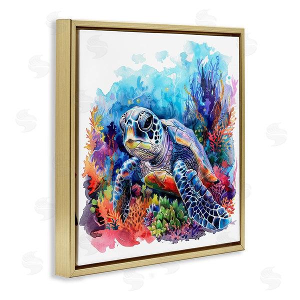 Stupell Industries LSR Design Studio | Undersea Turtle & Coral