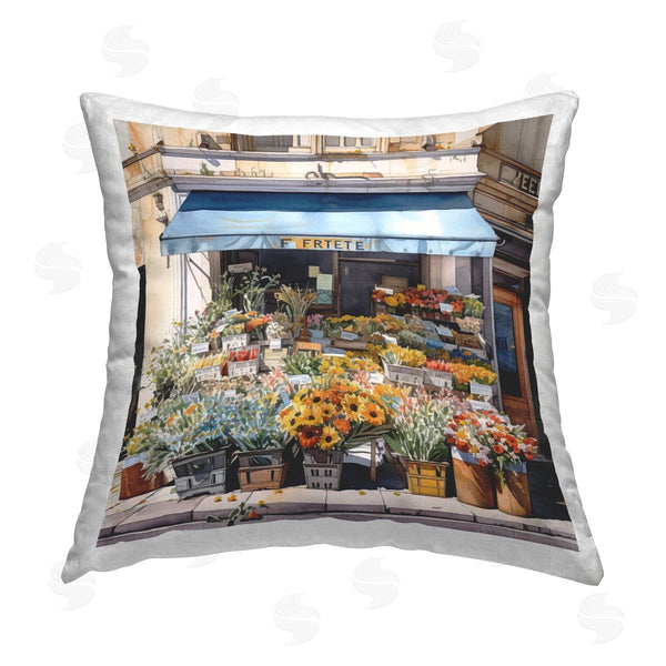 stupell industries LSR Design Studio | Urban Flower Shop Printed Throw Pillow