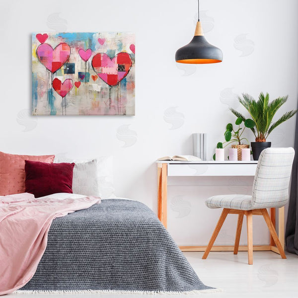 Stupell Industries LSR Design Studio | Urban Hearts Painting Collage Wall Art