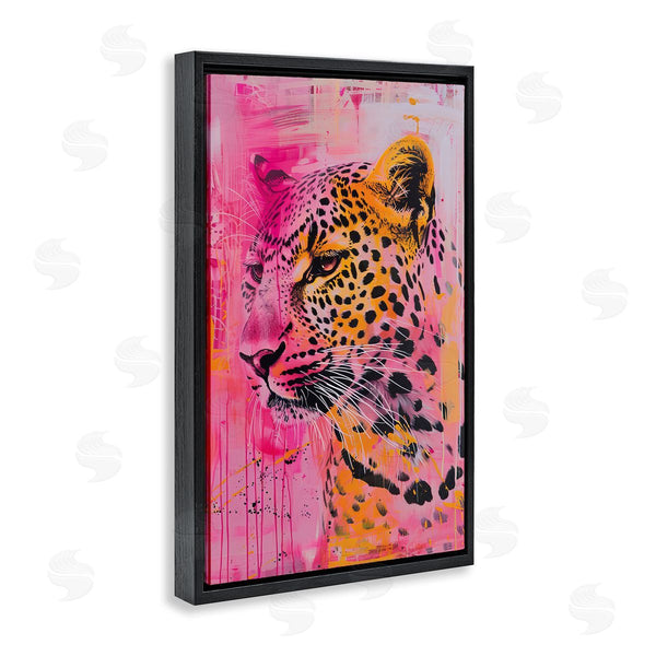 Stupell Industries LSR Design Studio | Vibrant Purple & Orange Cheetah