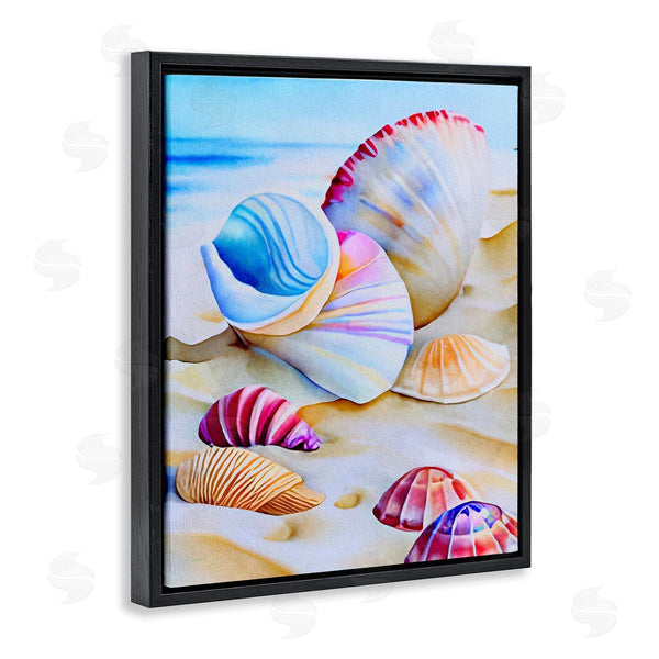 Stupell Industries LSR Design Studio | Vibrant Seashells On Beach Wall Art