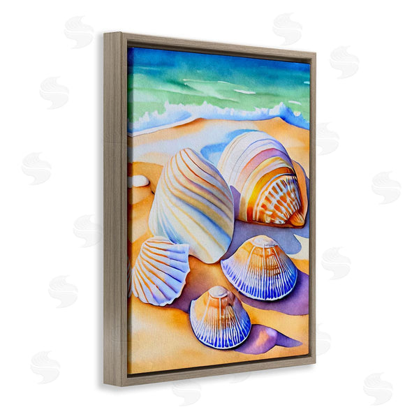 Stupell Industries LSR Design Studio | Vibrant Seashells On Shore Wall Art