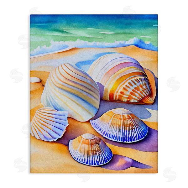stupell industries LSR Design Studio | Vibrant Seashells on Shore Wall Art