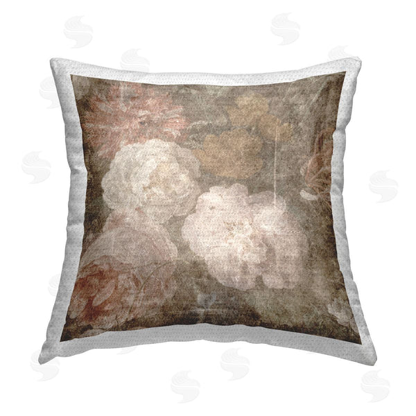 Stupell Industries LSR Design Studio | Vintage Flower Arrangement Printed Throw Pillow