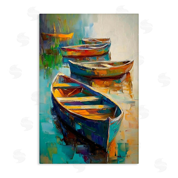 stupell industries LSR Design Studio | Waiting Boats Expressionism