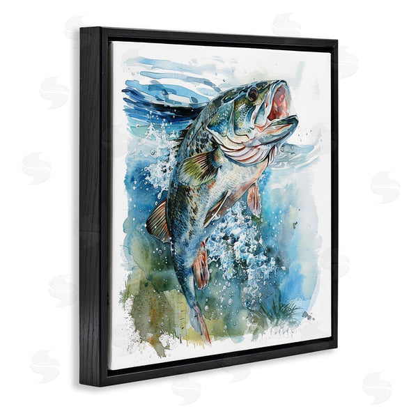 Stupell Industries LSR Design Studio | Water Splashing Fish