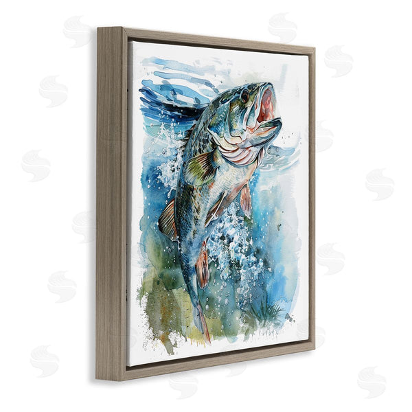 Stupell Industries LSR Design Studio | Water Splashing Fish