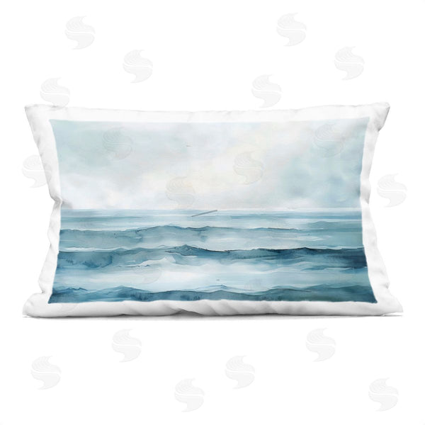 stupell industries LSR Design Studio | Watercolor Moody Waves Printed Throw Pillow