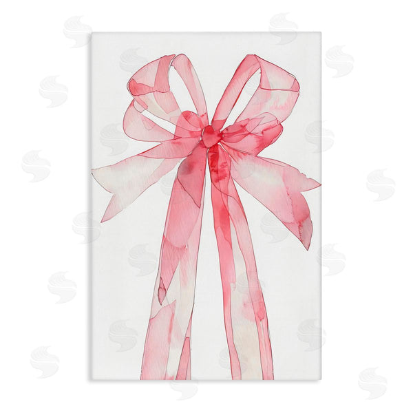 stupell industries LSR Design Studio | Watercolor Pink Bow Illustration Wall Art