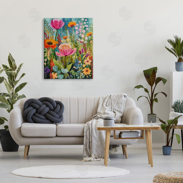 Stupell Industries LSR Design Studio | Whimsical Floral Garden Wall Art
