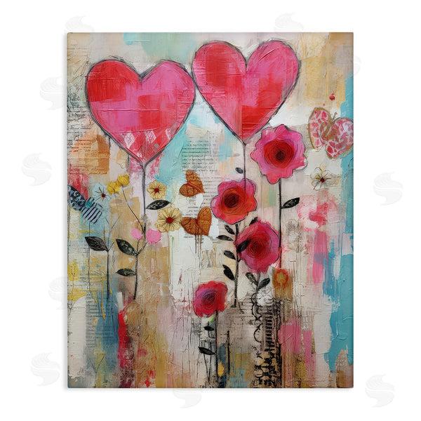 stupell industries LSR Design Studio | Whimsical Hearts & Garden Wall Art