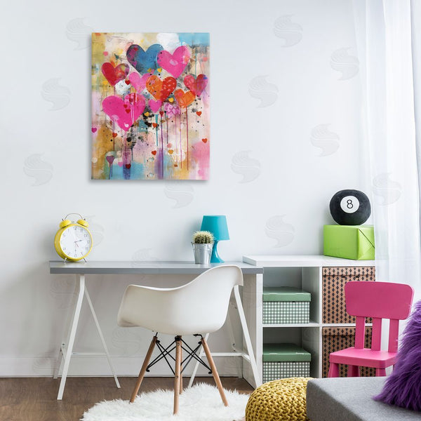 Stupell Industries LSR Design Studio | Whimsical Love Hearts Pattern Wall Art