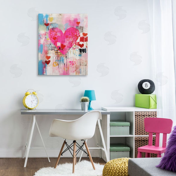 Stupell Industries LSR Design Studio | Whimsical Romance Heart Pattern Wall Art