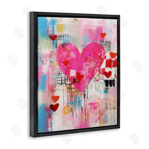 Stupell Industries LSR Design Studio | Whimsical Romance Heart Pattern Wall Art