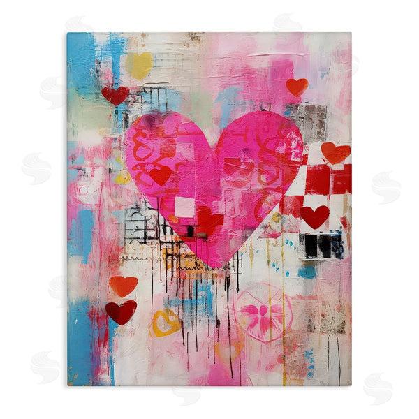 Stupell Industries LSR Design Studio | Whimsical Romance Heart Pattern Wall Art