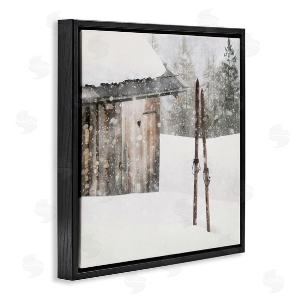 Stupell Industries LSR Design Studio | Winter Cabin Skis Wall Art