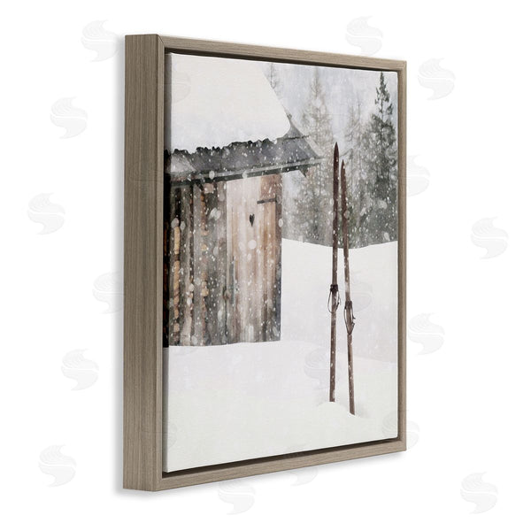 Stupell Industries LSR Design Studio | Winter Cabin Skis Wall Art