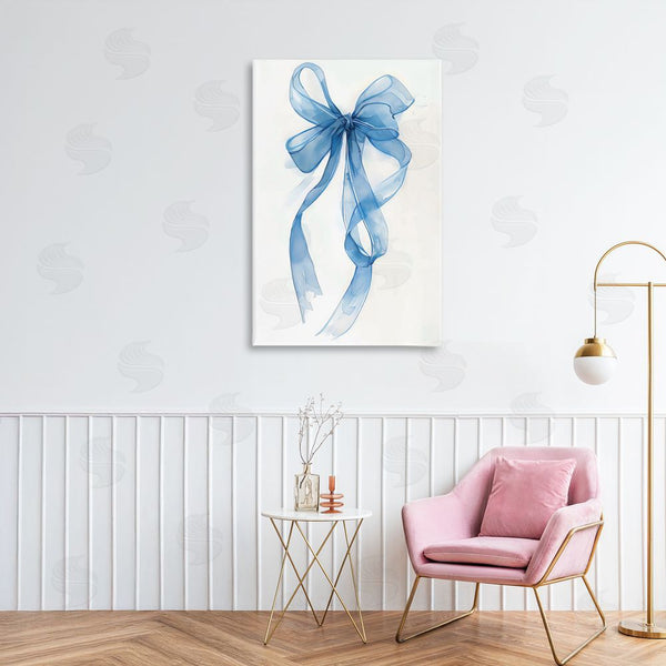 Stupell Industries LSR Design Studio | Wispy Blue Bow Watercolor Wall Art