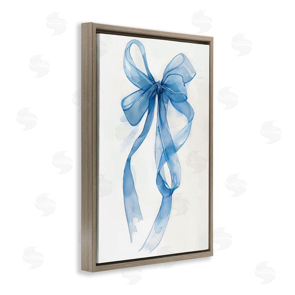 Stupell Industries LSR Design Studio | Wispy Blue Bow Watercolor Wall Art