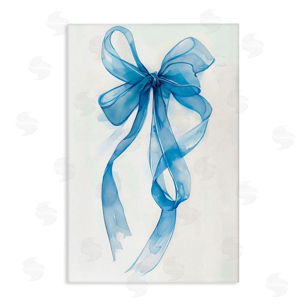 stupell industries LSR Design Studio | Wispy Blue Bow Watercolor Wall Art