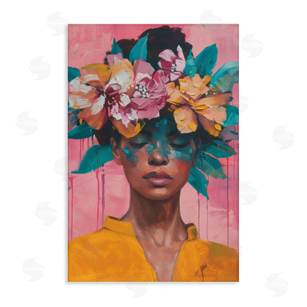 stupell industries LSR Design Studio | Woman With Floral Headdress