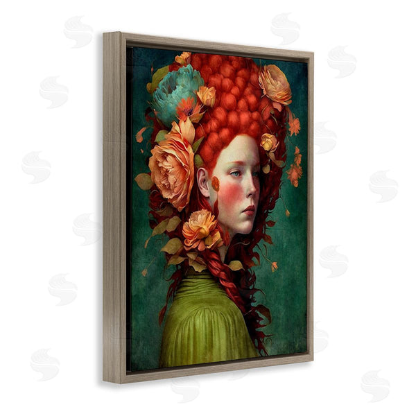 Stupell Industries LSR Design Studio | Woman With Peonies Portrait Wall Art