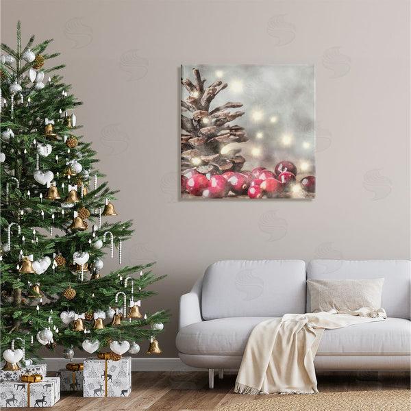 Stupell Industries LSR Design Studio | Woodland Holiday Pinecone Wall Art
