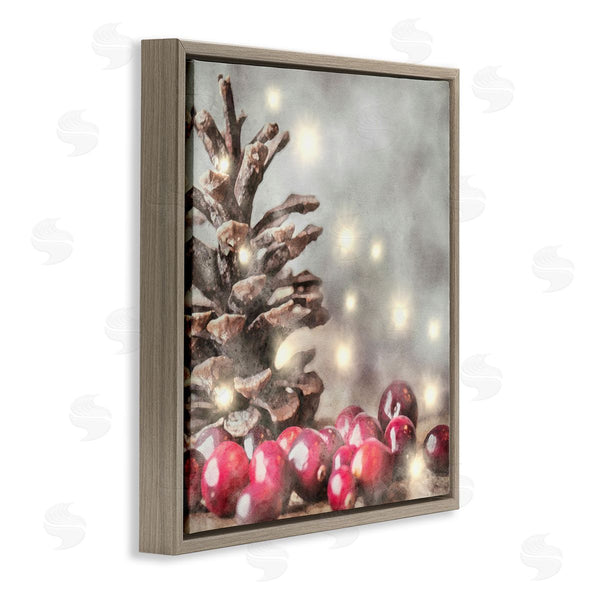 Stupell Industries LSR Design Studio | Woodland Holiday Pinecone Wall Art
