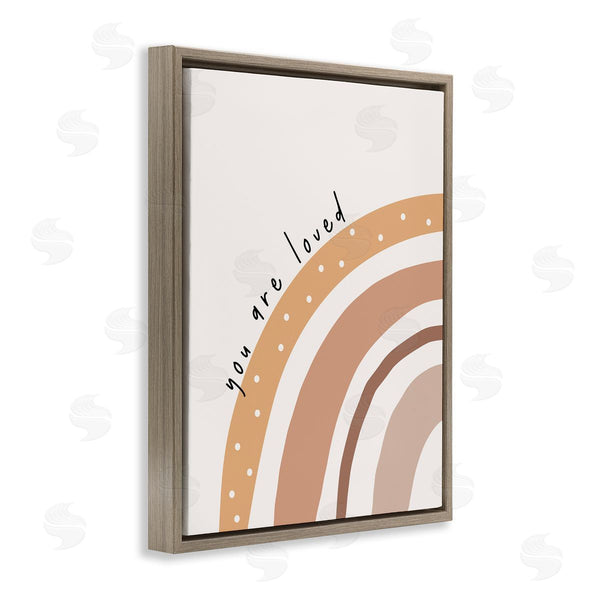 Stupell Industries LSR Design Studio | You Are Loved Rainbow Wall Art