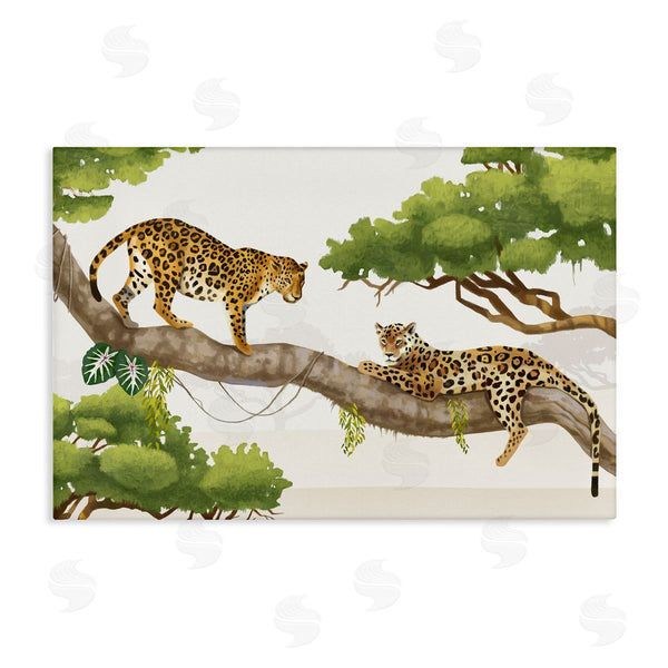 stupell industries Lucca Shappard | Leopards Prowling on Branch