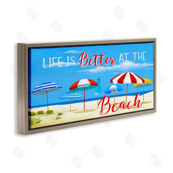 Stupell Industries Lucca Sheppard | Better At Beach Scene Wall Art