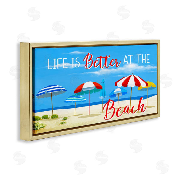 Stupell Industries Lucca Sheppard | Better At Beach Scene Wall Art