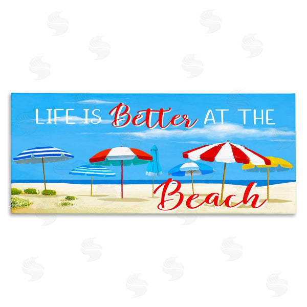 stupell industries Lucca Sheppard | Better At Beach Scene Wall Art